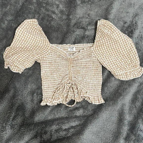 cotton on gingham crop top - Picture 1 of 3